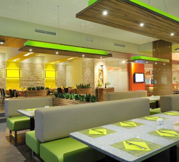 多餐炫麗自助餐廳--空間照明設計