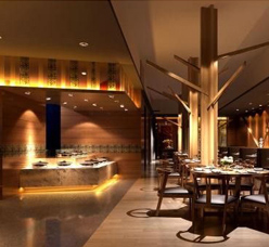 米蘭歐式自助餐廳--空間照明設計