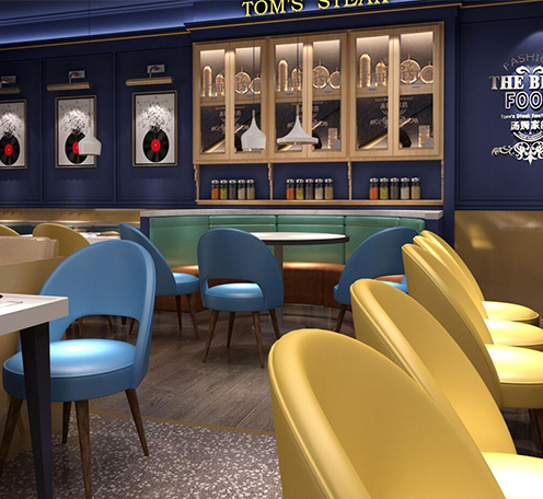 光柏士燈光設計案例丨威海東方豪客牛扒披薩