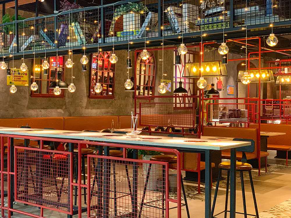 北海仟味仟尋實拍燈光效果圖-光柏士餐飲照明