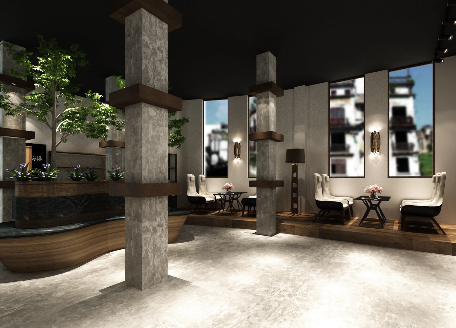 汕頭小公園咖啡店餐廳燈光改造方案