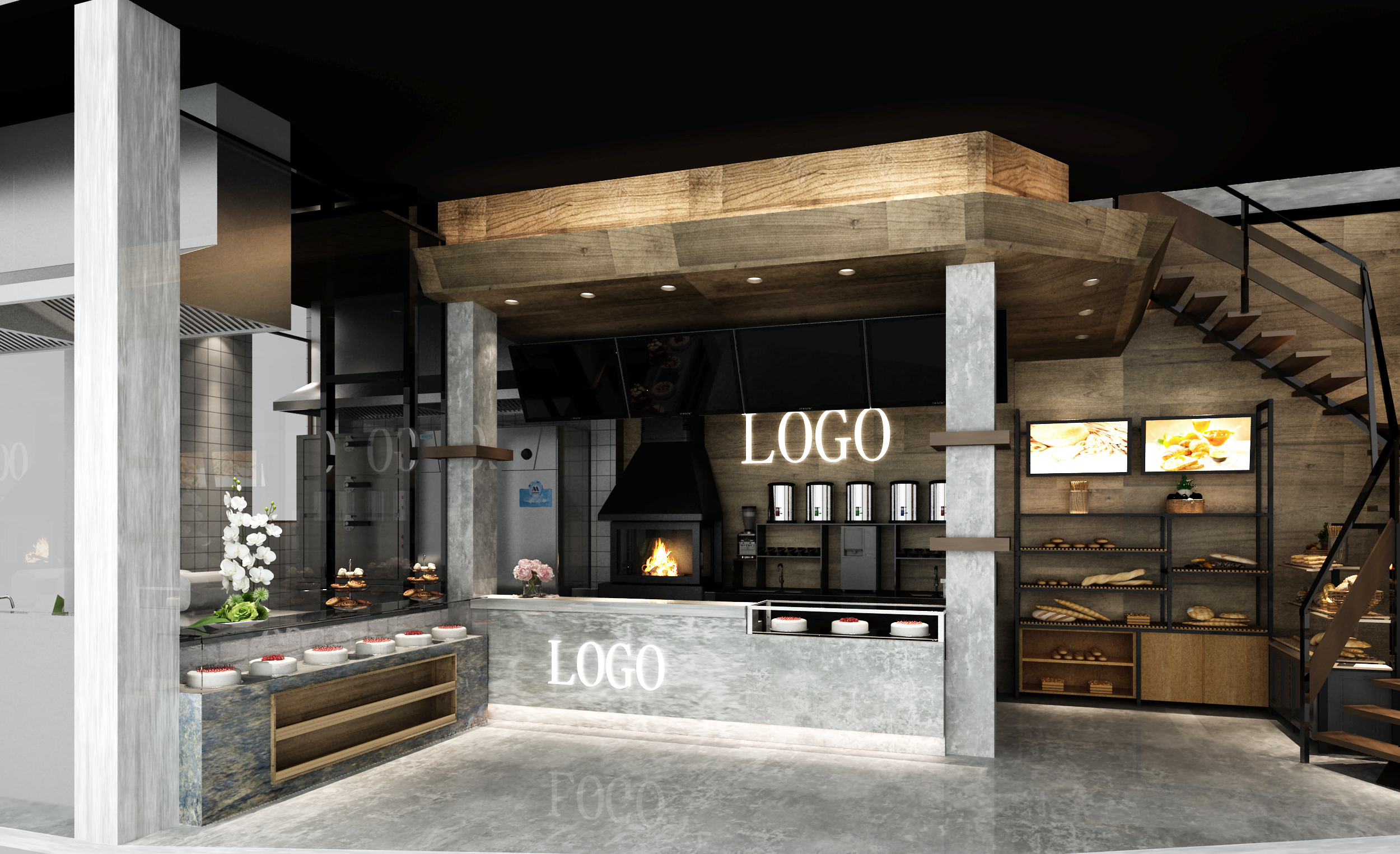 汕頭小公園咖啡店餐廳燈光改造方案