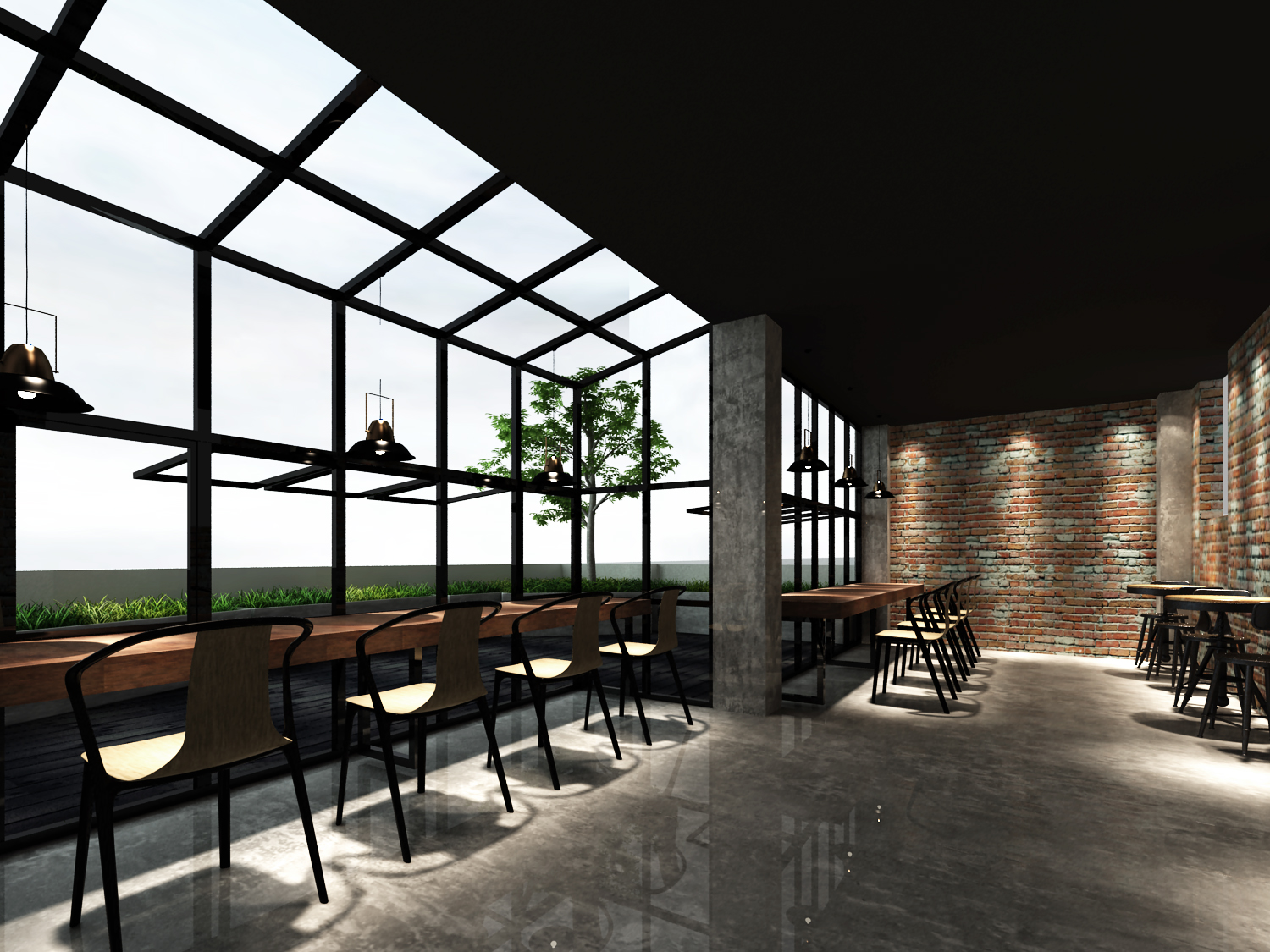 汕頭小公園咖啡店餐廳燈光改造方案