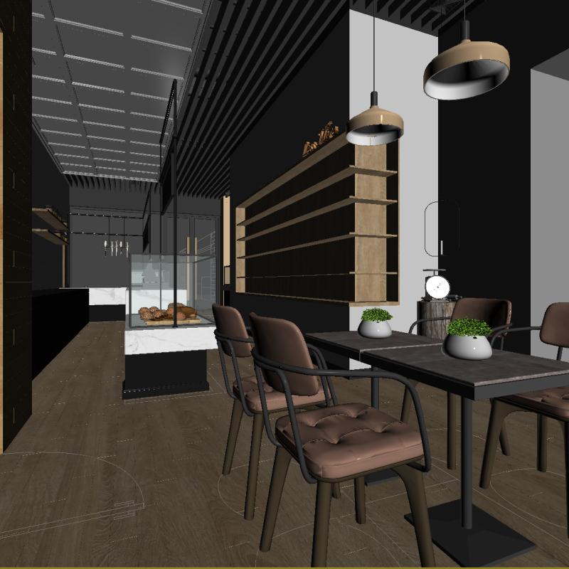 微恬樂麥蛋糕房面包店燈光改造案例--光柏士餐飲照明燈具