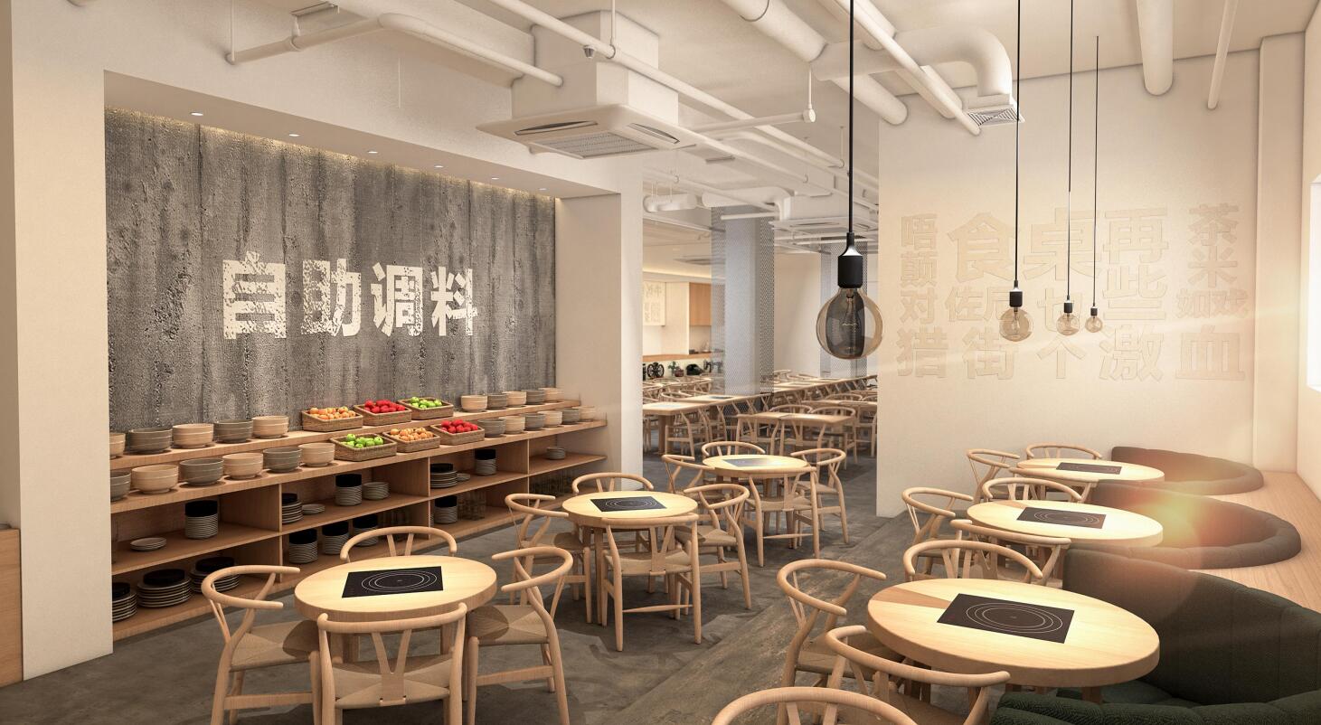 牛大哈潮汕火鍋餐廳燈光設計餐廳燈具安裝案例--光柏士餐飲照明燈光設計