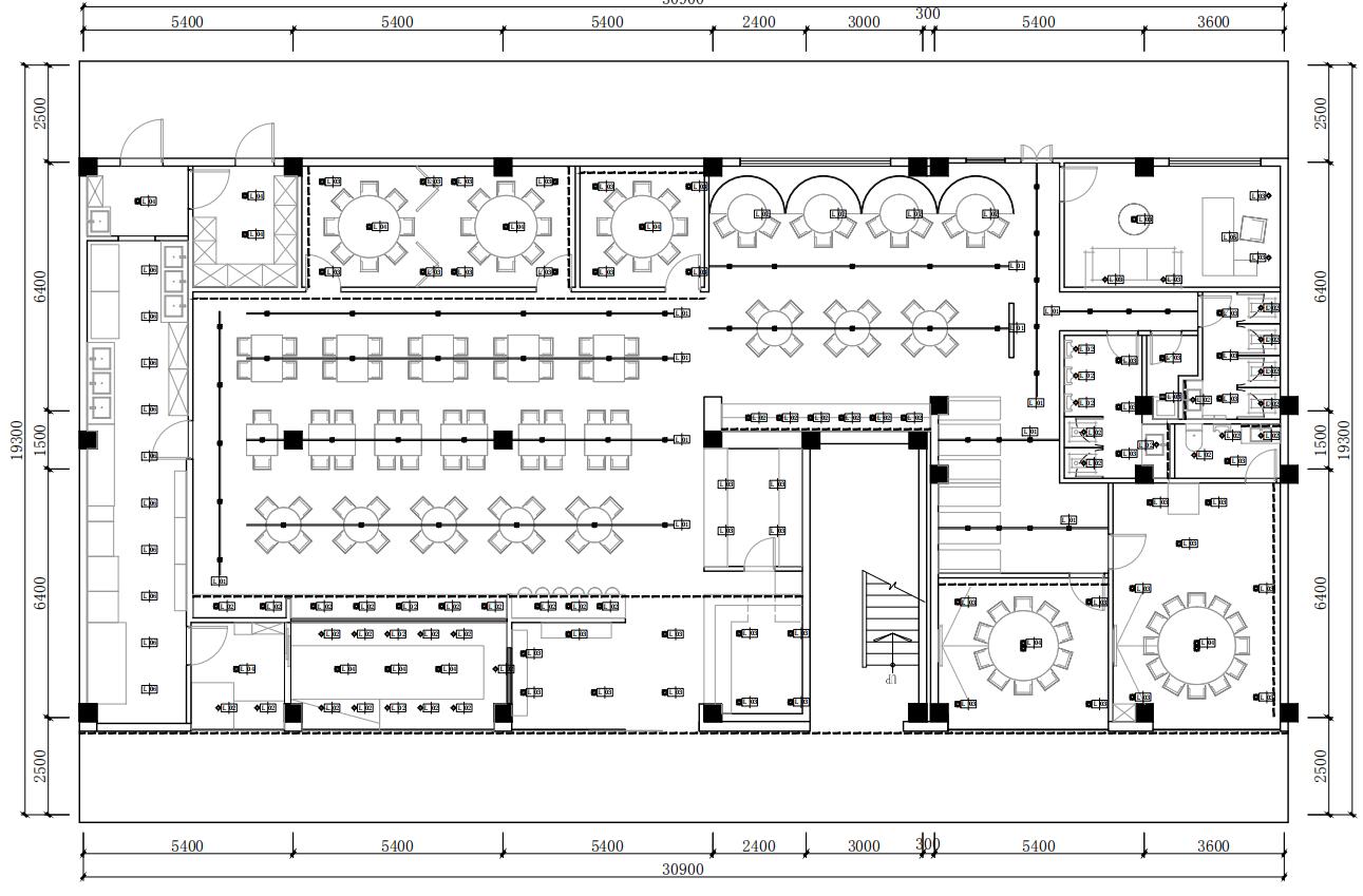 牛大哈潮汕火鍋餐廳燈光設計餐廳燈具安裝案例--光柏士餐飲照明燈光設計