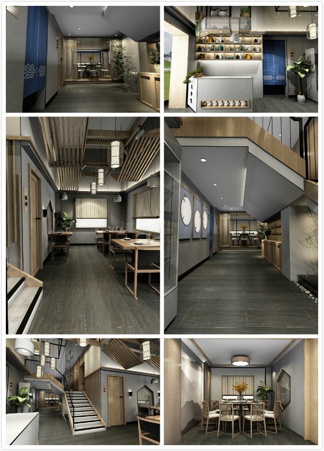 江門五香咀餐廳燈光模擬-光柏士餐飲照明